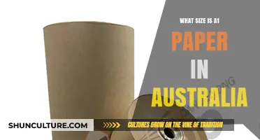 Standard A1 Paper Size in Australia: Dimensions and Uses