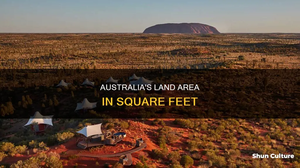 what size is australia is square feet