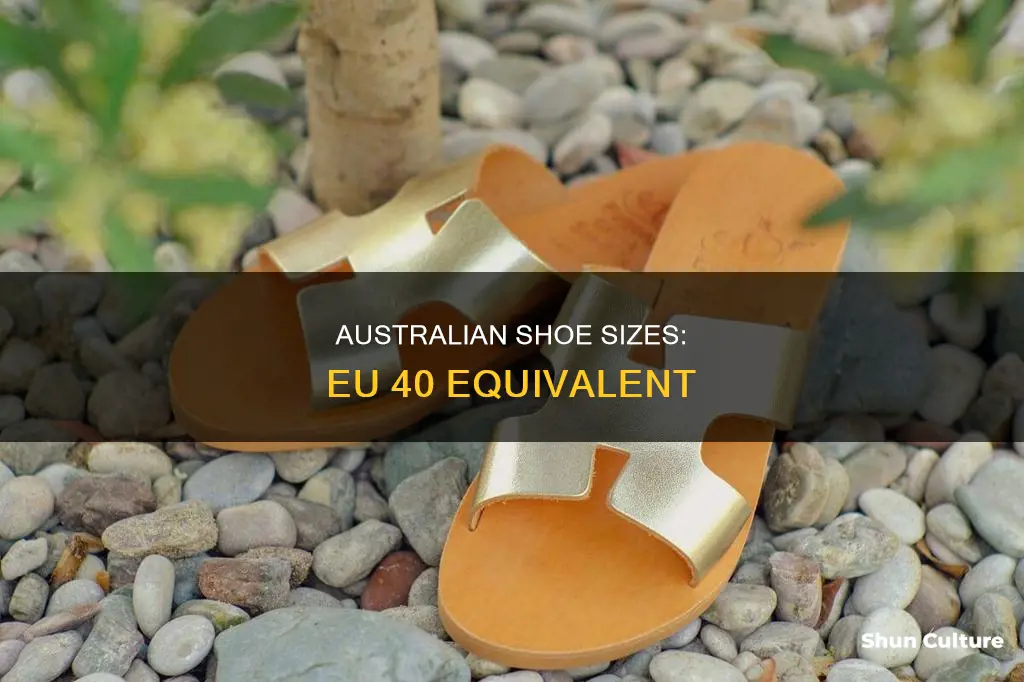 what size is eu 40 in australia shoes