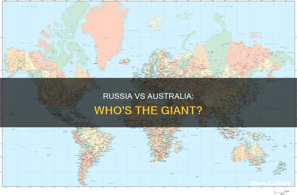 what size is russia compared to australia