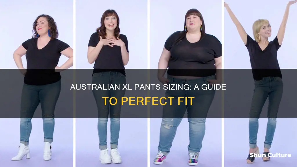 what size is xl in australia pants