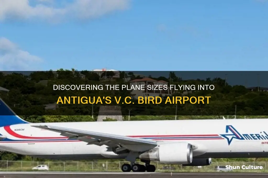 what size planes fly into antigua