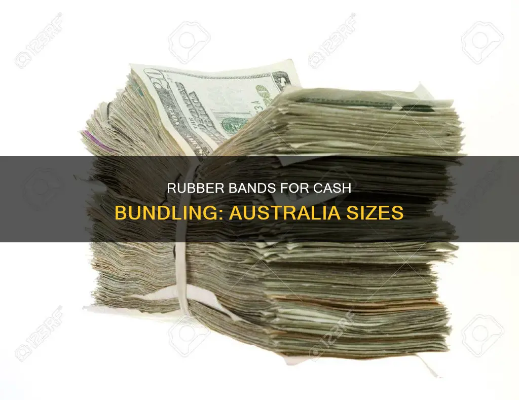 what size rubber bands for money australia
