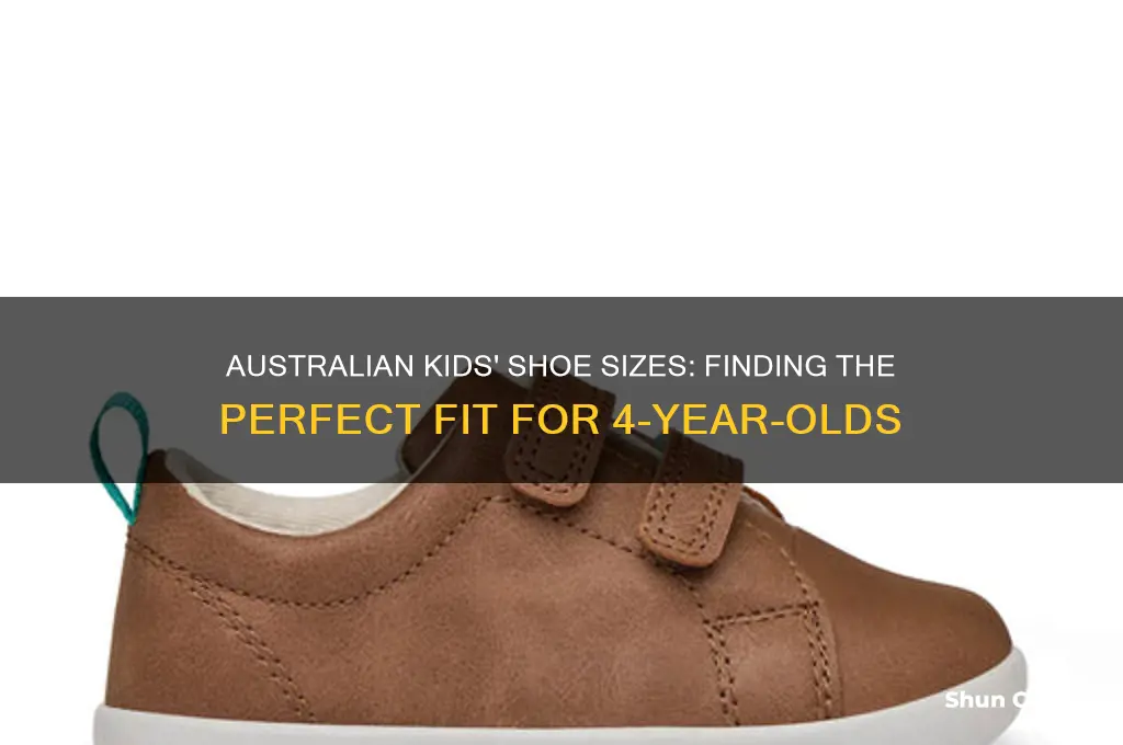what size shoe does a 4 year old wear australia