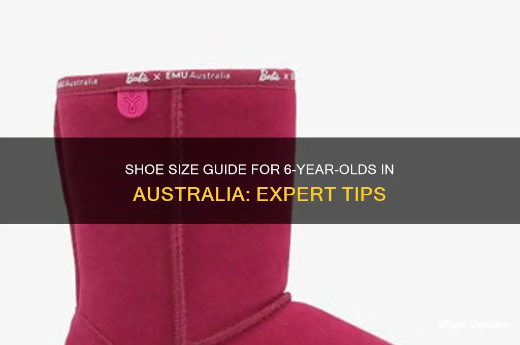 what size shoe is a 6 year old australia