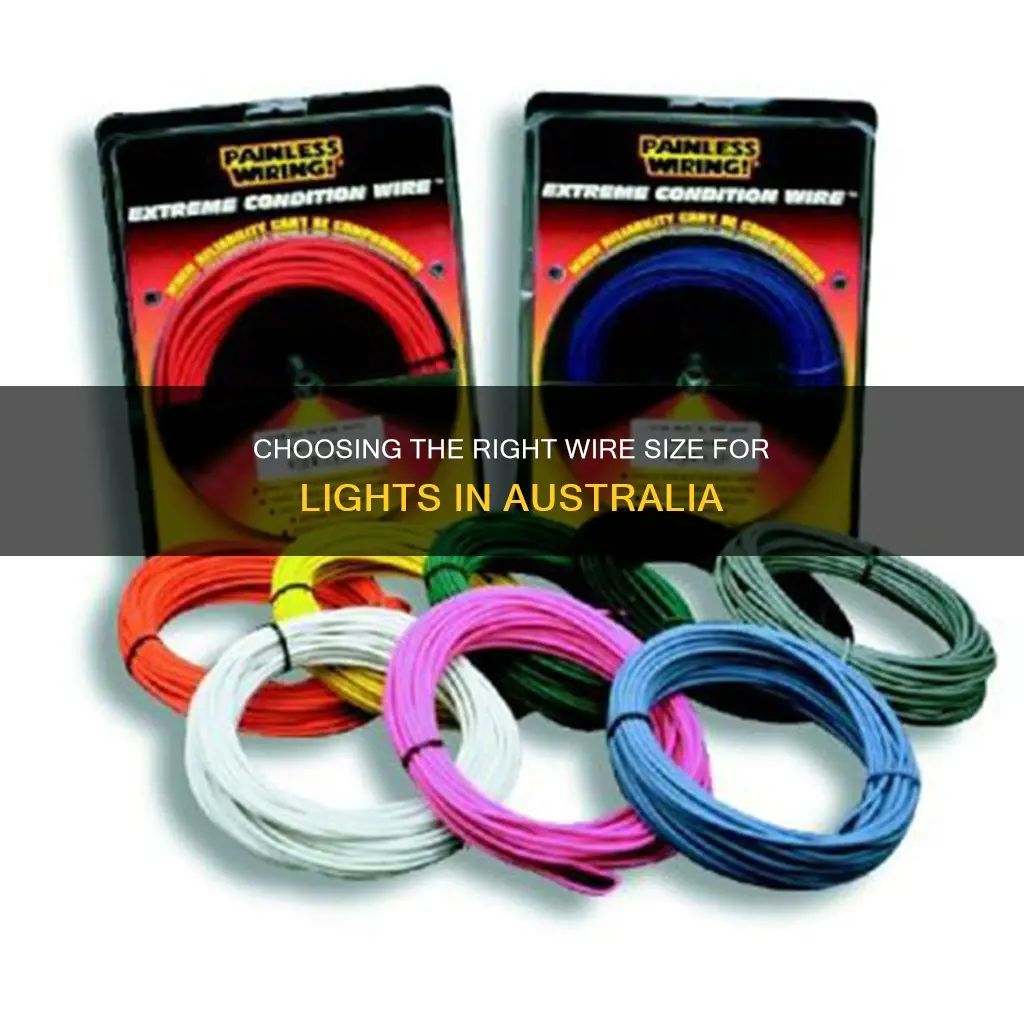 what size wire for lights in australia