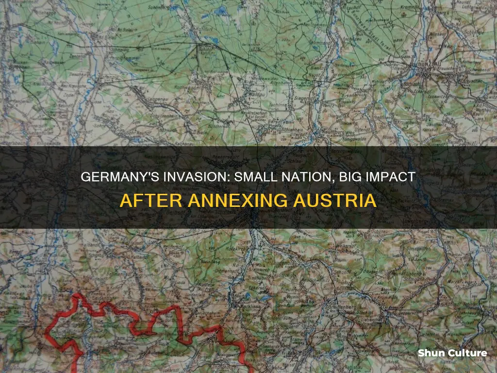 what small nation did germany invade afer annexing austria