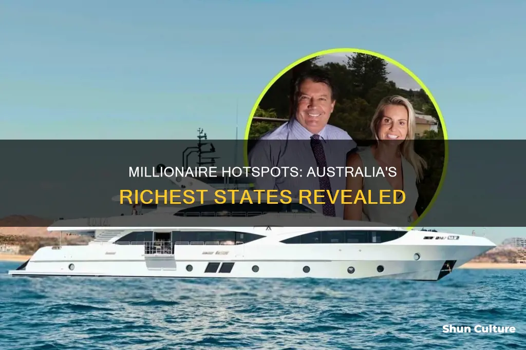 what state in australia has the most millionaires