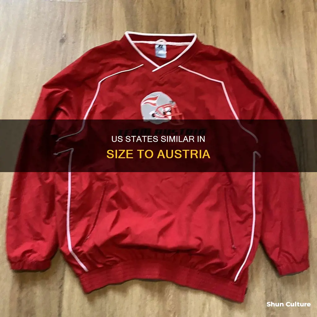 what state is closest in size to austria
