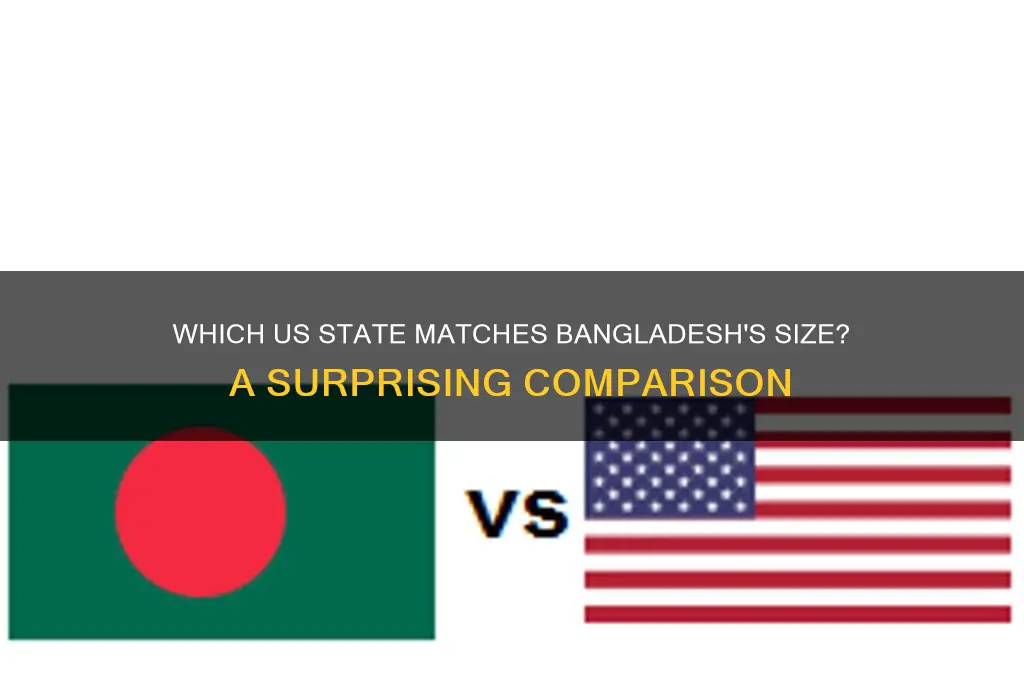 what state is closest in size to bangladesh