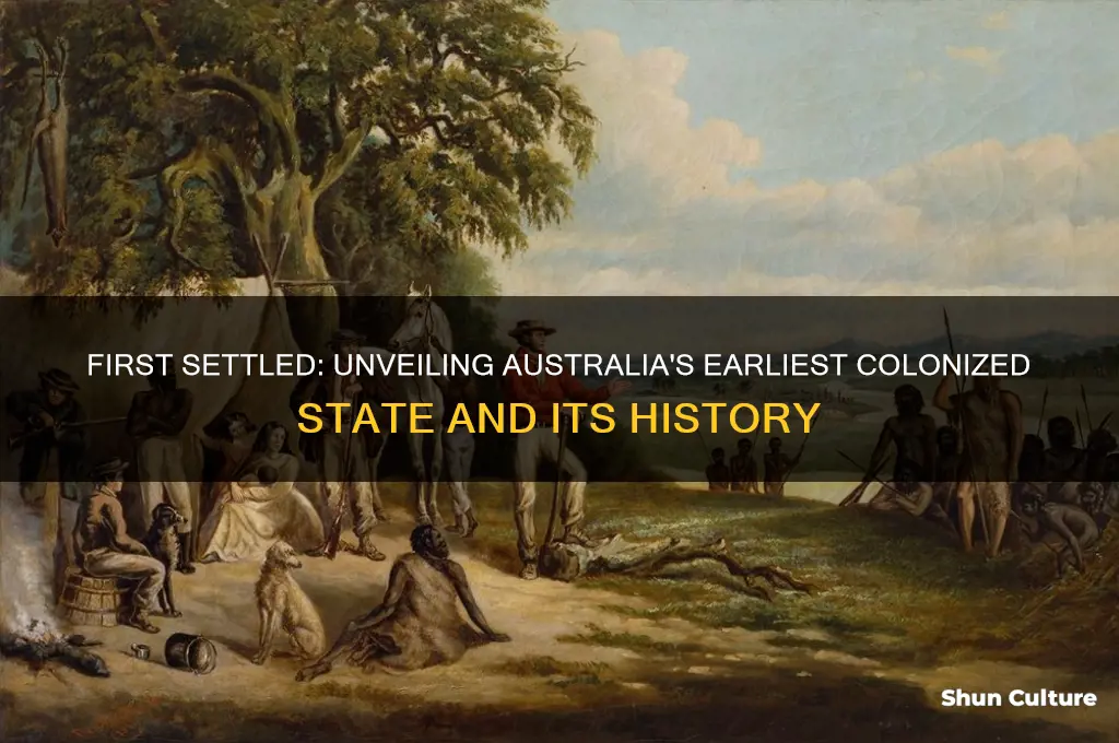what state of australia was settled first