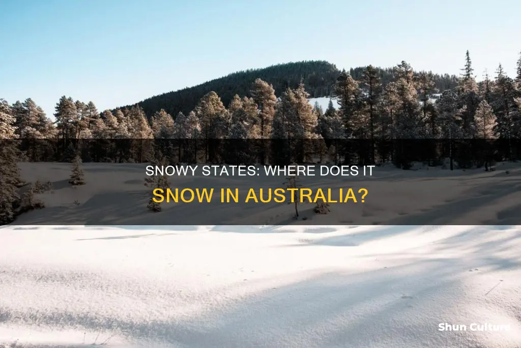 what states does it snow in australia