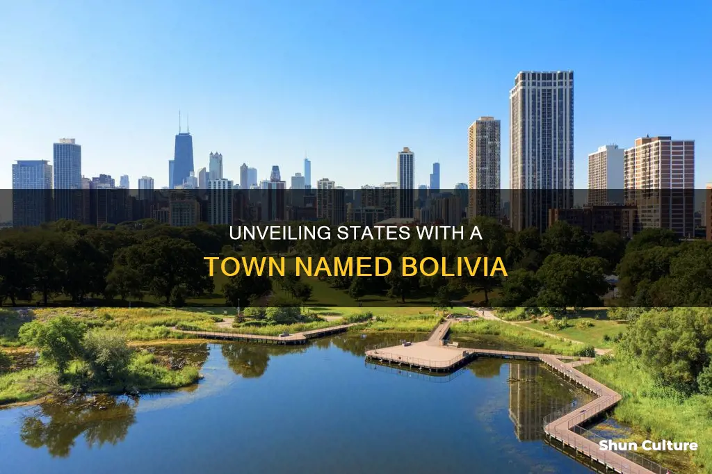 what states have a town in them called bolivia