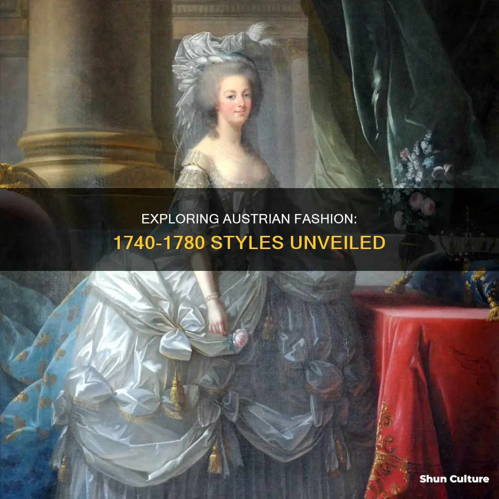 what styles of clothes were worn in austria from 1740-1780