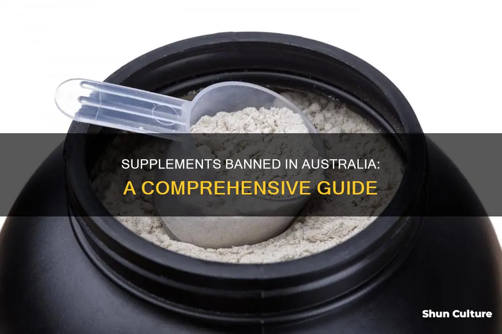 what supplements are banned in australia
