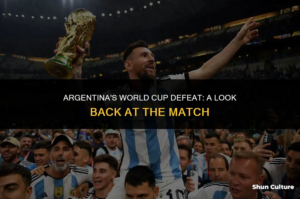 what team did argentina lose to in the world cup