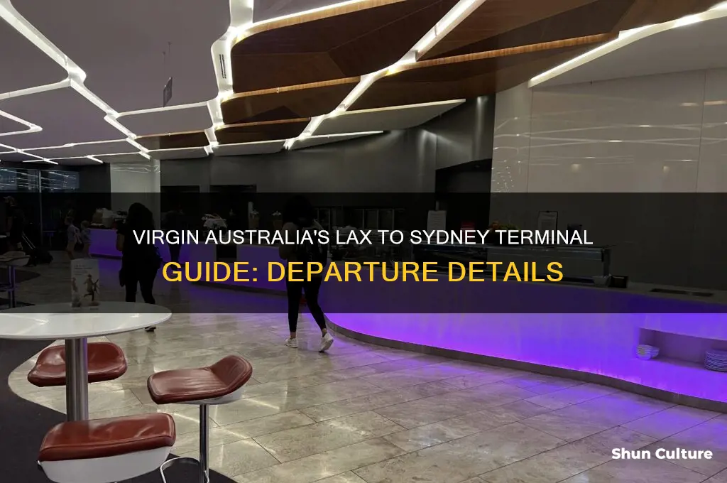what terminal does virgin australia leave from lax to sydney