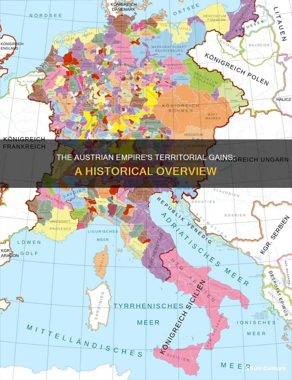 what territories did the austrian empire gain