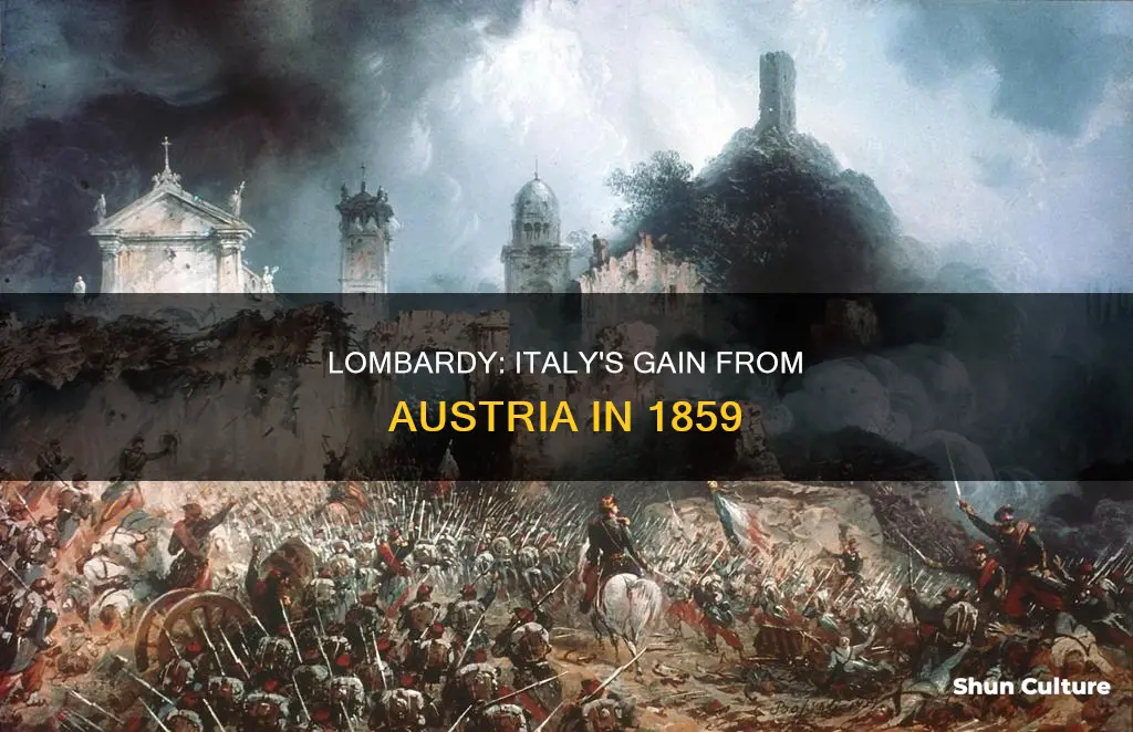 what territory did italy gain from austria in 1859