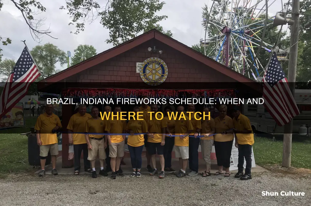 what time are the fireworks in brazil indiana
