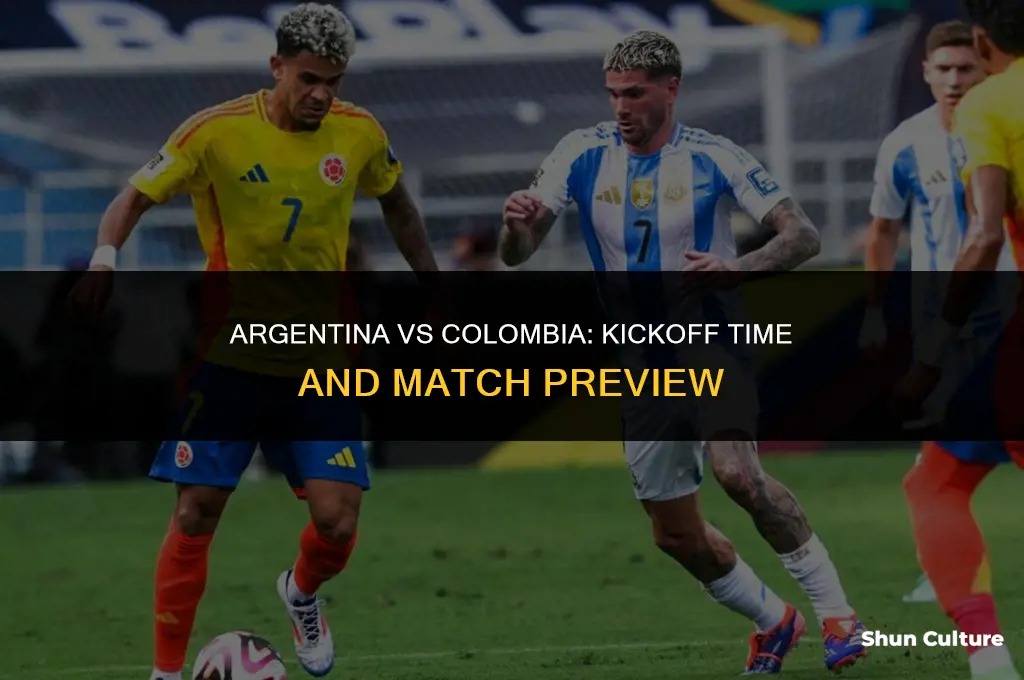 what time argentina vs colombia