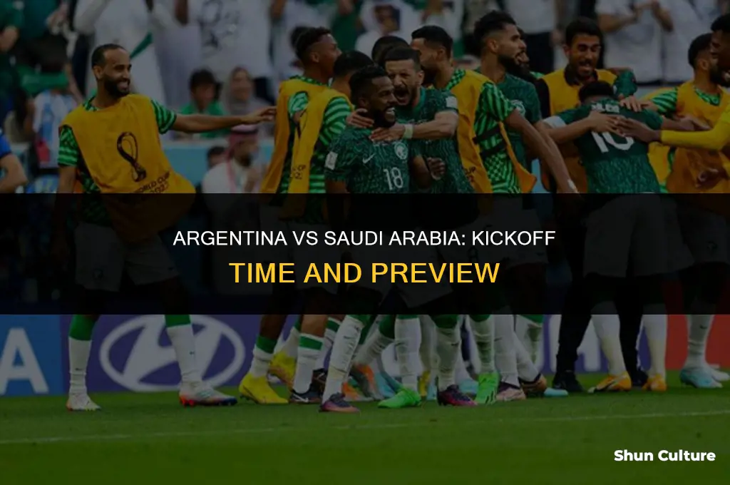 what time argentina vs saudi arabia
