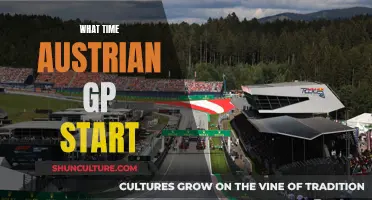 Austrian GP: Race Day Schedule & Start Times