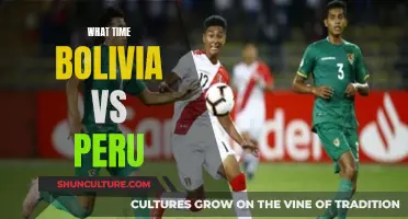 When and Where to Watch Bolivia vs Peru