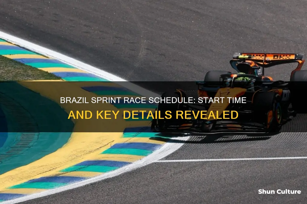 what time brazil sprint race