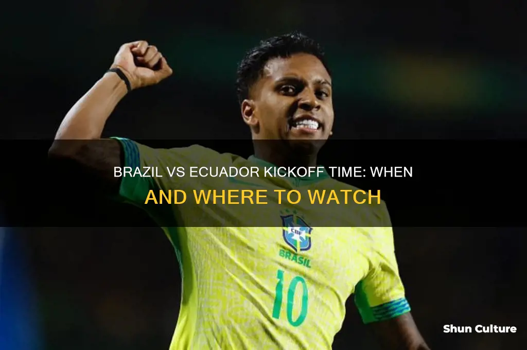 what time brazil vs ecuador