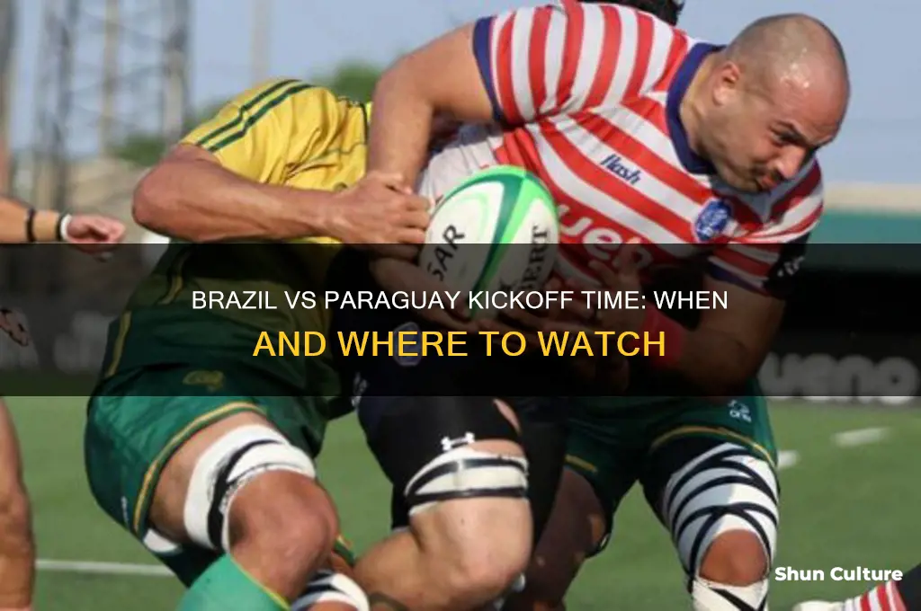 what time brazil vs paraguay