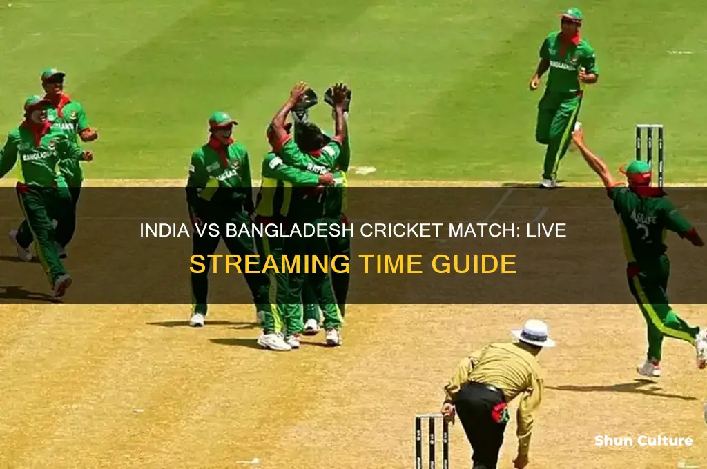 what time cricket between india and bangladesh live