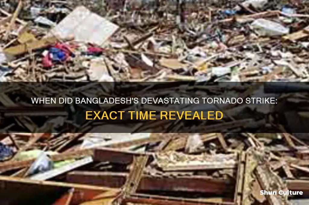 what time did the bangladesh tornado happen