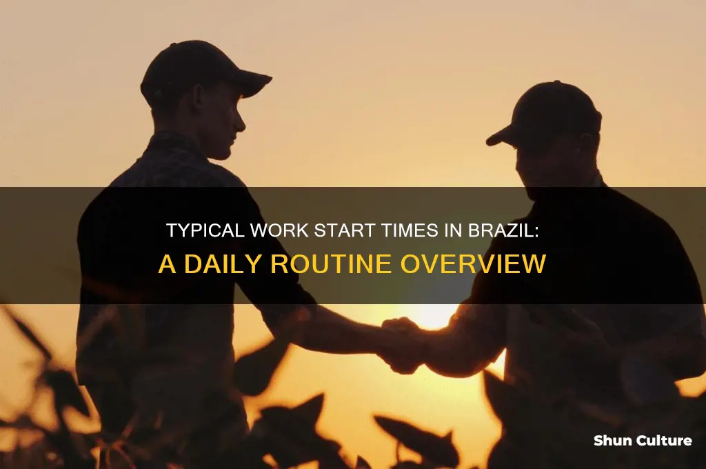 what time do most people start working in brazil