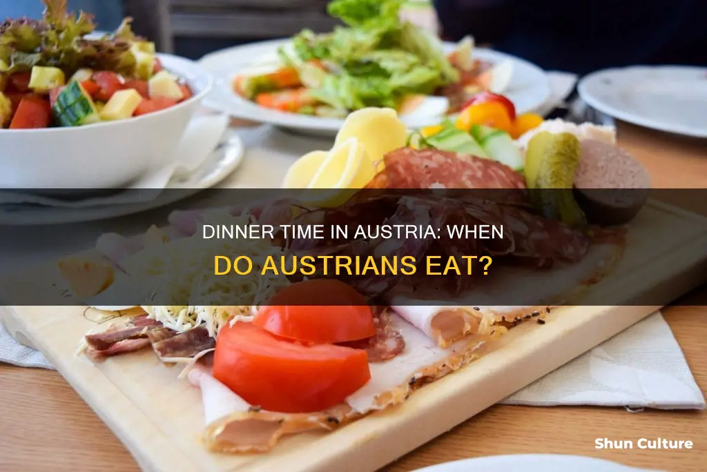 what time do people eat dinner in austria
