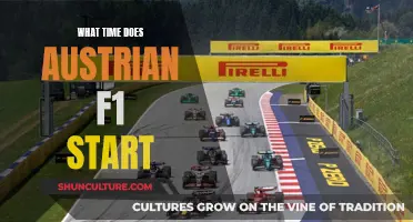 Austrian F1: Race Day Schedule and Timing