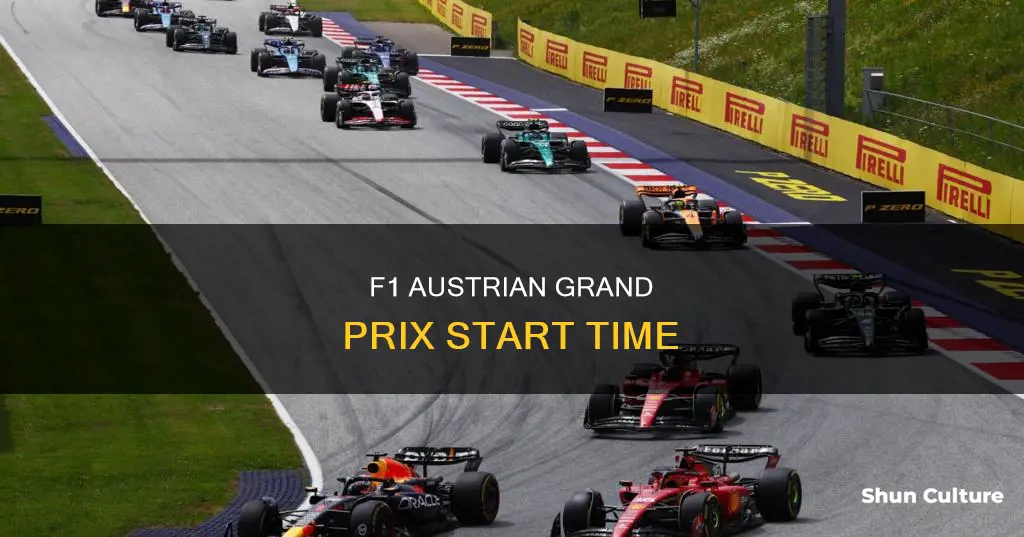 what time does austrian f1 start
