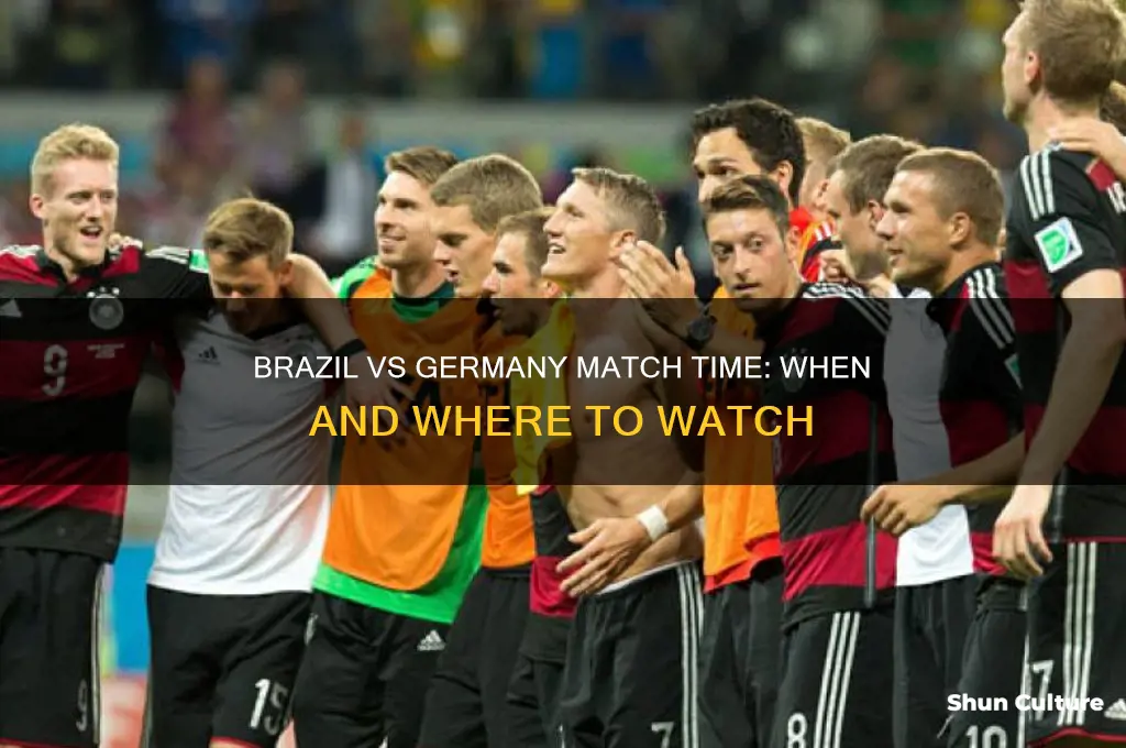 what time does brazil play germany