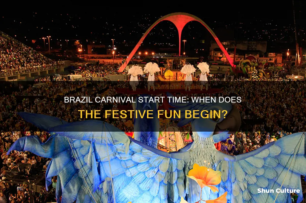 what time does carnival start in brazil