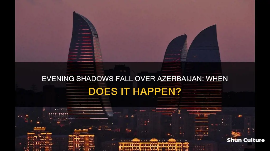 what time does it get dark in azerbaijan