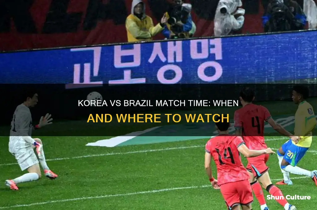 what time does korea play brazil