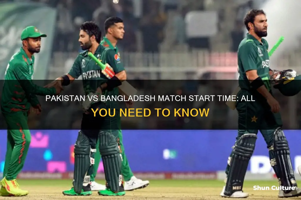 what time does pakistan vs bangladesh start