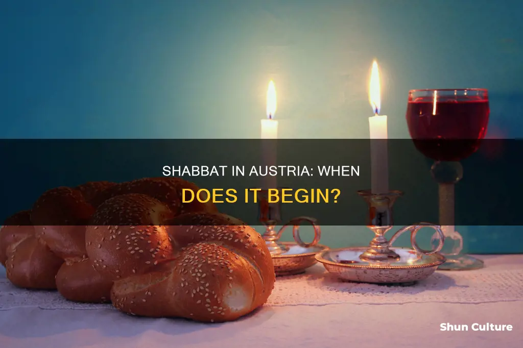what time does shabbos start in austria