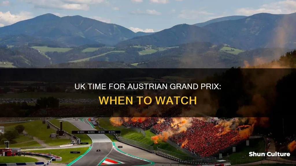 what time does the austrian grand prix start uk time