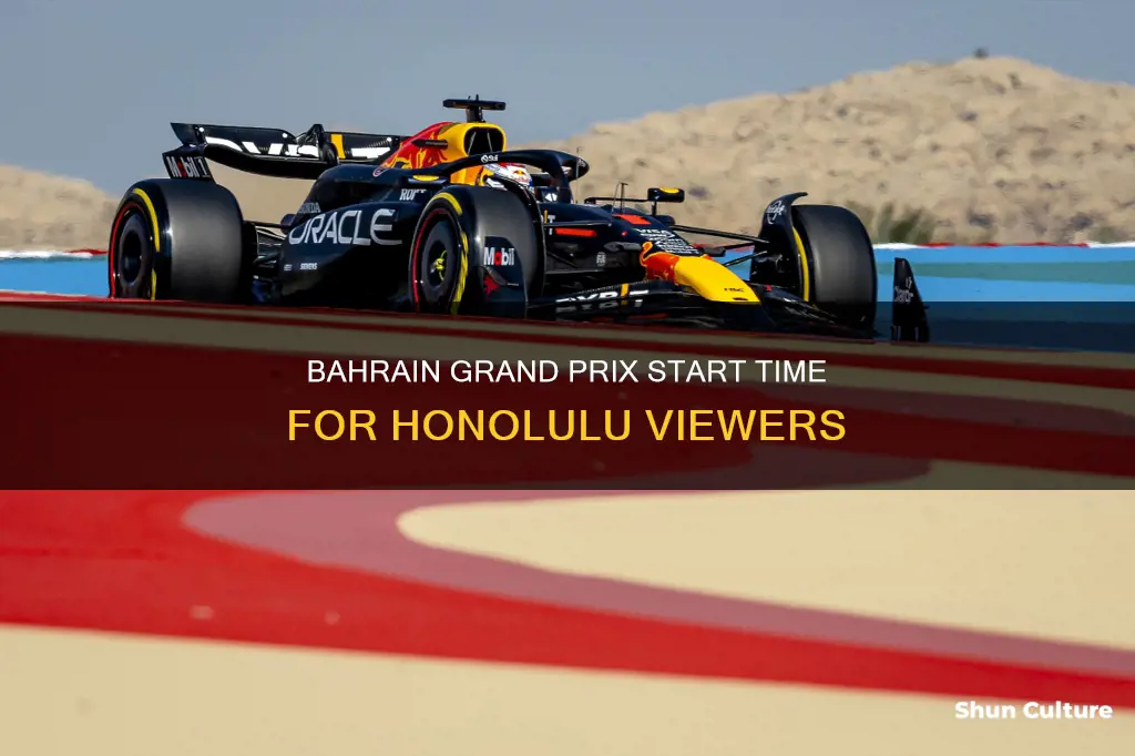 what time does the bahrain grand prix start honolulu time