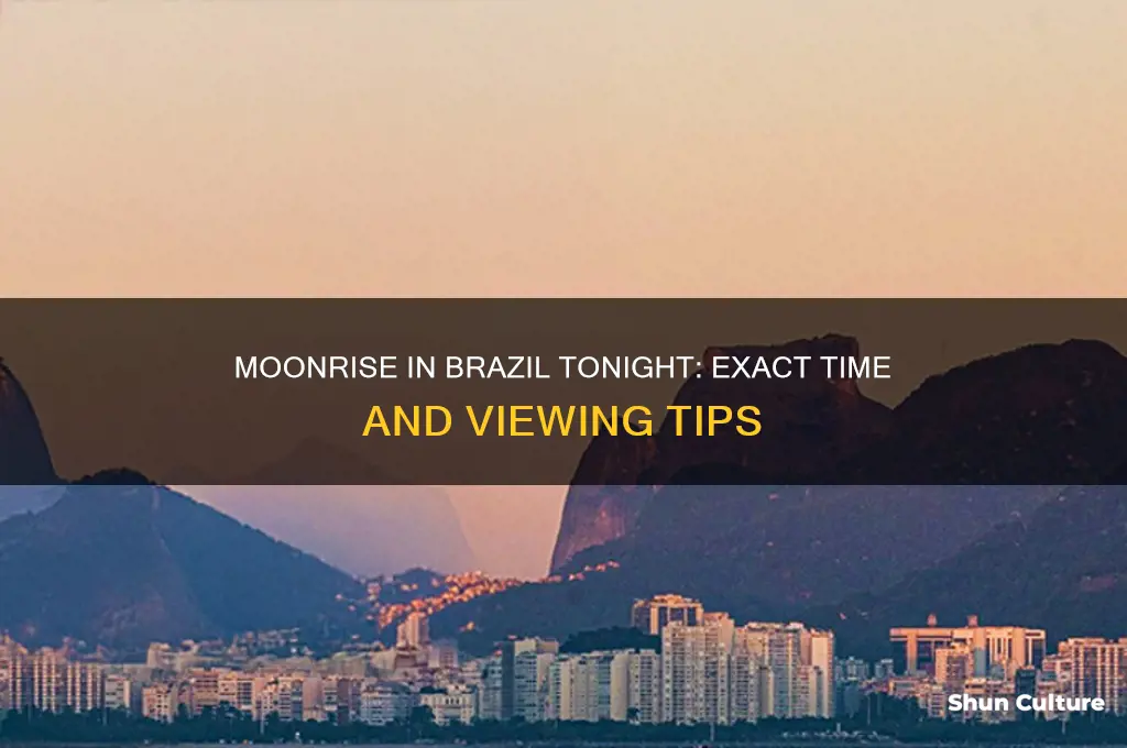 what time does the moon rise in brazil ind tonivht