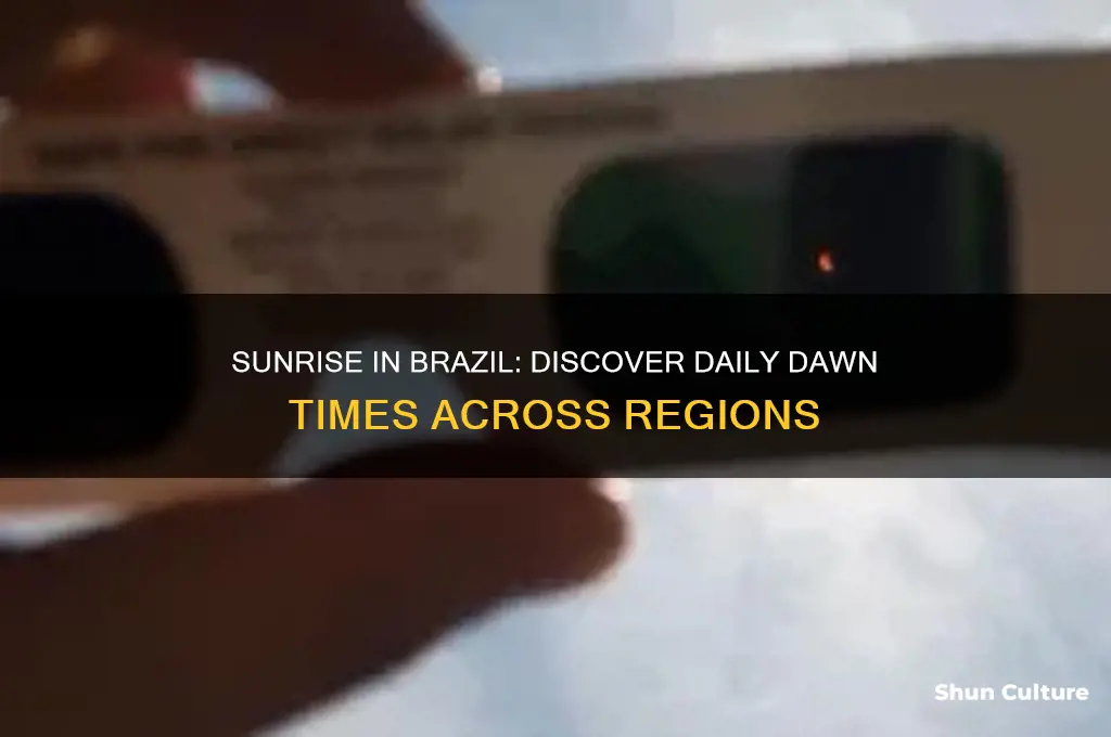 what time does the sunrise in brazil