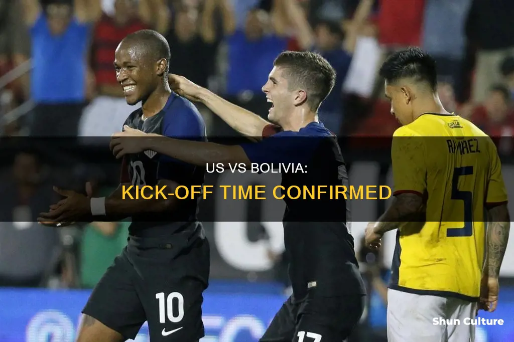 what time does us and bolivia play