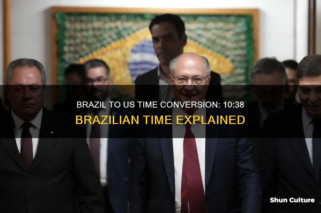 what time is 10 38 from brazil in us