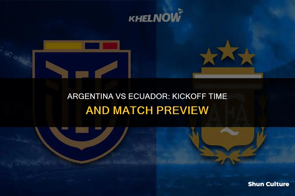 what time is argentina vs ecuador